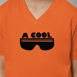 Friskers Boys Typography Printed V-Neck Pure Cotton T-Shirt image 5