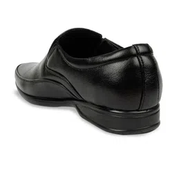 Action Men Black Solid Formal Slip-Ons image 2