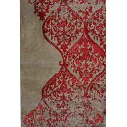 presto Red Persian Polyester 3 ft x 5 ft Hand Tufted Carpet image 2