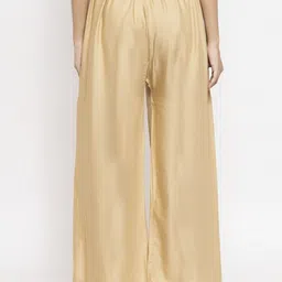 valles365 by s.c. Pack of 2 Women Flared Green, Beige Viscose Rayon Trousers image 2