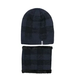 iSWEVEN Purple Woolen Beanie with Neck Warmer image 3