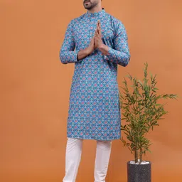 tabard Men Pure Cotton Kurta Pyjama Set-picture-27