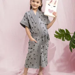 lacylook Grey Large Bath Robe image 1