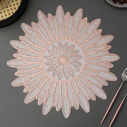 dakshya industries Round Pack of 2 Table Placemat-picture-32