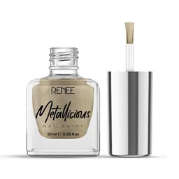 Renee Long-Lasting & Smooth Finish Metallicious Nail Paint 10ml - Vegas Gold image 5