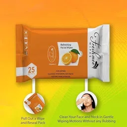 freshmee Refreshing Wet Wipes,25 wipes/Pack(Pack of 3)| Purified and Hygienic|Soft image 4