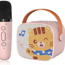 Colorful karaoke Sound system high performance battery 8 W Bluetooth-image-13