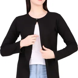 kanchan world Women Full Sleeve Red Shrug-picture-20