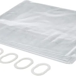 shavin 274 cm (9 ft) PVC Transparent Long Door Curtain Single Curtain image 3