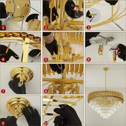 risa 800MM_P Chandelier Ceiling light (Multicolor) Chandelier Ceiling Lamp image 5
