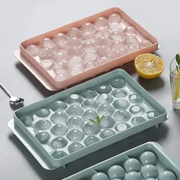 primiza Lid Mould Ice Trays for Chilled Drinks, Reusable Multicolor Multicolor Plastic Ice Ball Tray-picture-17