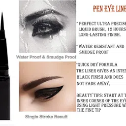 g4u All in One Makeup Kit Gift Set,High Quality Eyeshadow, Waterproof Black Eyeliner Pen,Foundation, 3 Lipsticks,Kajal,Lip Liner,Puff,Mascara, Perfect for Party makeup Casual makeup Wedding makeup With Makeup Box (Set Of 11Pcs) ST 48 image 5