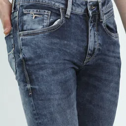 flying machine Men Skinny Mid Rise Blue Jeans image 5