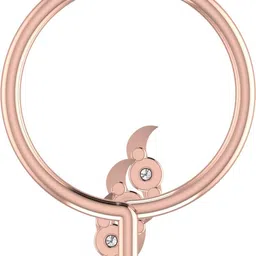 avsar Netra 18kt Diamond Rose Gold Nose Wire image 4