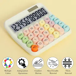 nickspool Calculator Office Supplies 12 Digit Extra Large 5-Inch LCD Display, Big Buttons Calculator Financial Calculator image 5