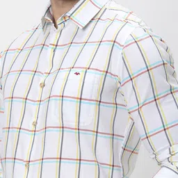 Mufti Plus Size Trim Slim Fit Tartan Checks Checked Pure Cotton Casual Shirt image 4