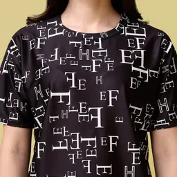 PURVAJA Typography Printed T-Shirt & Shorts image 3