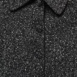 MANGO Marbled Tweed Tailored Jacket image 3