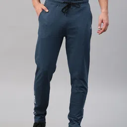 HRX by Hrithik Roshan Men Pack of 2 Navy Blue & Grey Solid Joggers image 3