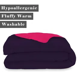 RF RELAXFEEL Purple & Pink Heavy Winter 233 GSM Single Bed Comforter image 3