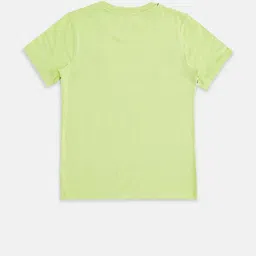Pantaloons Junior Boys Green Printed Pure Cotton T-shirt image 2