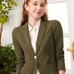 cadmon Women Solid Single Breasted Formal Blazer-picture-48