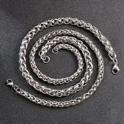 MEENAZ Men Silver-Plated Chain image 2