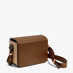 DailyObjects Leather Structured Sling Bag with Zip Wallet image 3