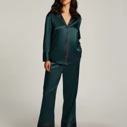 hunkemoller Satin Long-Sleeved Jacket image 2