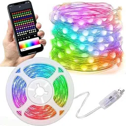 nirvair 124 LEDs 5 m Multicolor Color Changing Strip Rice Lights-picture-20