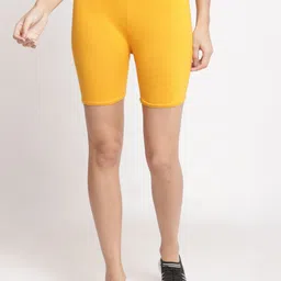 Jinfo Women Pack Of 3 Cycling Super Combed Cotton Lycra Sports Shorts image 2