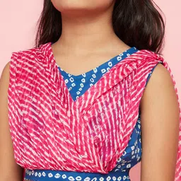 Aks Kids Girls Printed Ready To Wear Lehenga & Blouse With Dupatta image 5