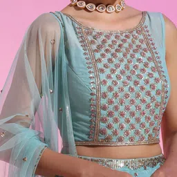 KUDI PATAKA Embroidered Ready to Wear Lehenga & Blouse With Dupatta image 5