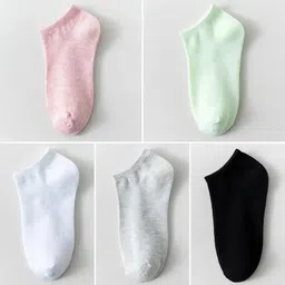 itagika Women Self Design, Solid Ankle Length, Low Cut, Peds/Footie/No-Show-picture-19