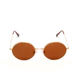 Roadies Unisex Brown Lens & Gold-Toned Oval Sunglasses with UV Protected Lens RD-206-C2 image 3