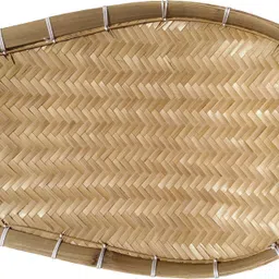 ssunshiine Medium Size Bamboo's Kulo, Kula, Sieve, Decoration, Kitchen use, Puja item Sieve-picture-23