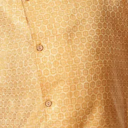 TABARD Boys Woven Design Mandarin Collar Multiple Slits Cotton Kurta image 4