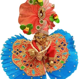 nagaana Tulsi Mala with Radhaji Locket for Laddoo Gopal Set of 2 Mala Dress image 3