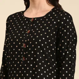 SHOWOFF Ethnic Motifs Printed Kurta image 4