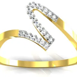 avsar Anushka 18kt Diamond Yellow Gold ring image 2