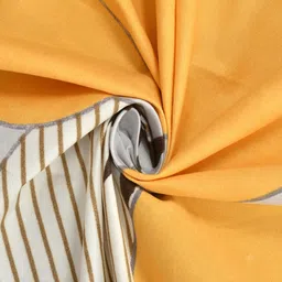yaakholic Orange Microfibre 240 TC 6 Pcs Diwan Set image 3