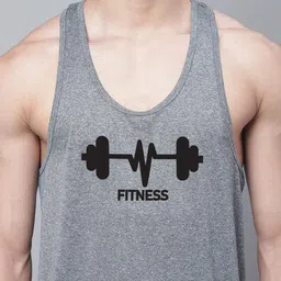 Friskers Printed Dry Fit Gym Vest image 3