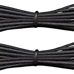 LOSA Black Formal Premium Shoe Laces Round Casual Sneakers Boot Strings Shoe Lace image 2