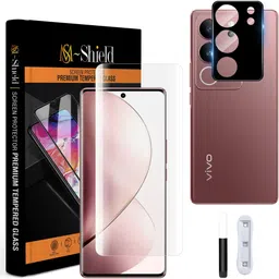 MS-Shield Edge To Edge Tempered Glass for Vivo V29 5G, With Camera Lens Protector-picture-17