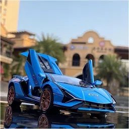 deuson ecom 1:32 Lamborghini Sian Die cast Metal Car Model Toy Car For Kid 2 Year image 5
