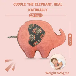 aksobha Kids Pain Relief for Fever Cold Aches | Handmade Cuddly Elephant Hot Cold Pack Abdominal Belt-picture-12