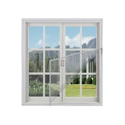 Woodluck Mosquito net for Window Size: 140 x 160cm Color: White Pre Stitched Window net for Home Premium Fiberglass Mesh with Self Adhesive Hook & Loop Tape Durable Window Mosquito net with Frame image 1