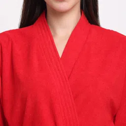 Creeva Belted Knee Length Terry Cotton Bath Robe image 3