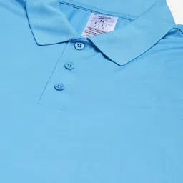 Reebok Men Blue Solid Wor Recycled Polo Training T-Shirt image 4