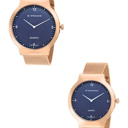 GIORDANO Unisex Dial & Bracelet Style Straps Analogue Watch GZ-987-SET-33 image 5